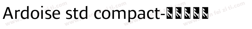 Ardoise std compact字体转换
